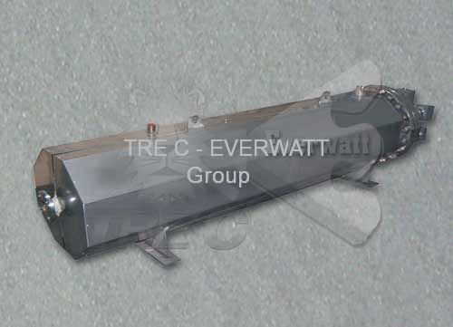 flange heater 80kW with multiple IP55 connection head